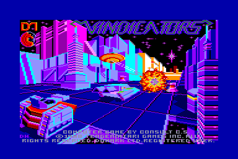 screenshot of the Amstrad CPC game Vindicators