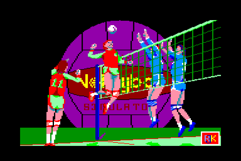 screenshot du jeu Amstrad CPC Volleyball Simulator