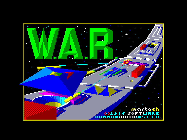 screenshot of the Amstrad CPC game War