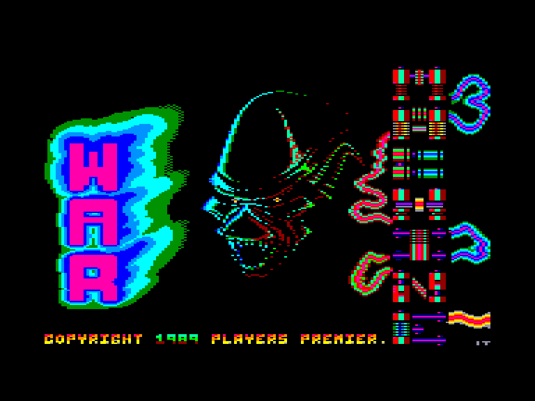 screenshot of the Amstrad CPC game War machine