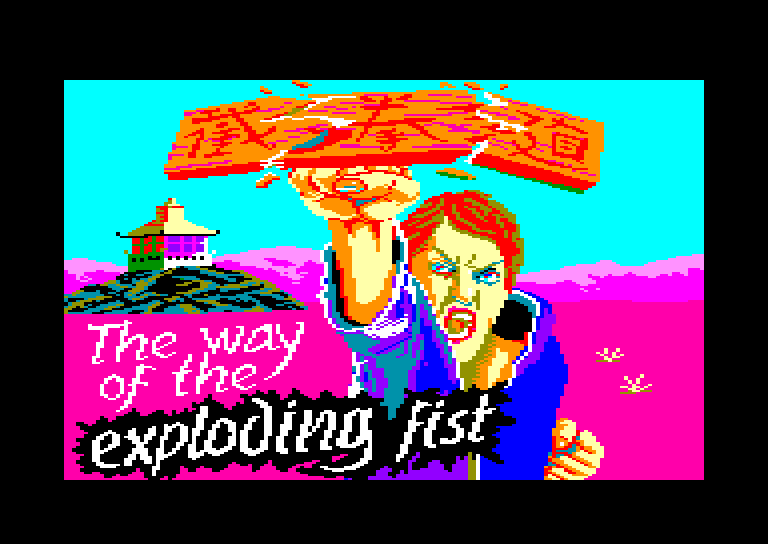 screenshot of the Amstrad CPC game Way of the exploding fist (the)
