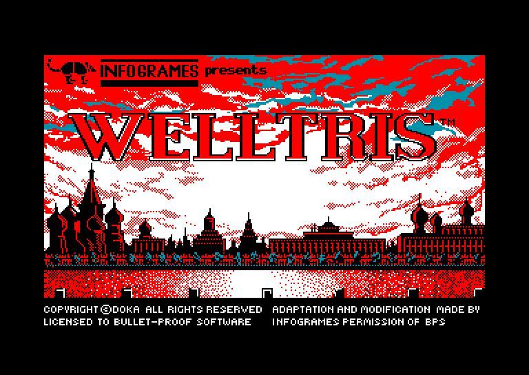 screenshot du jeu Amstrad CPC Welltris