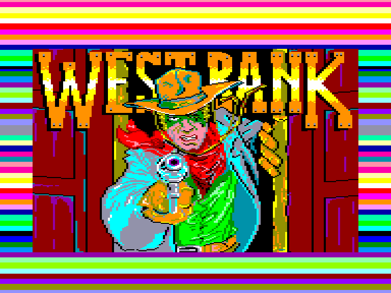 screenshot of the Amstrad CPC game West Bank