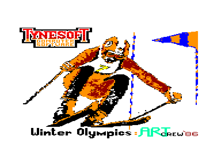 screenshot du jeu Amstrad CPC Winter olympics