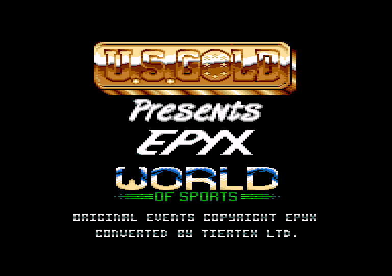 screenshot du jeu Amstrad CPC Epyx World Of Sports