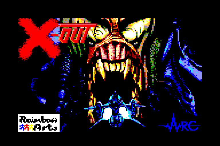 screenshot du jeu Amstrad CPC X-out