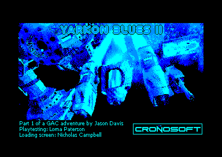 screenshot of the Amstrad CPC game Yarkon Blues II