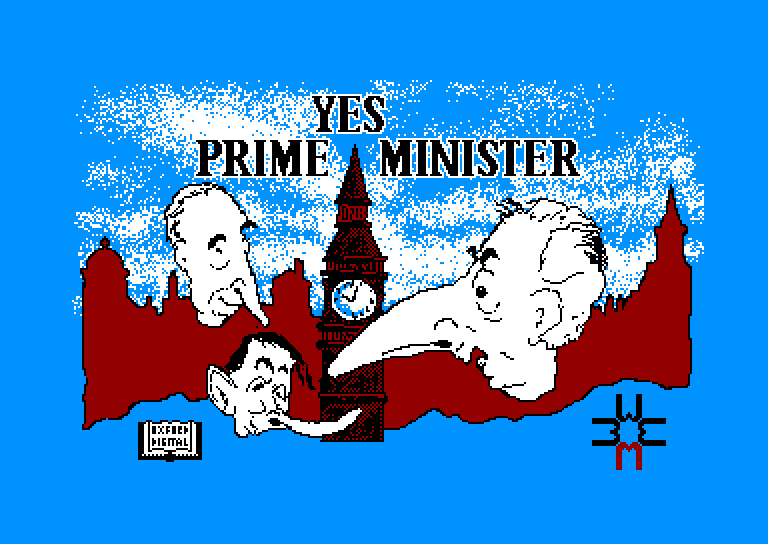 screenshot of the Amstrad CPC game Yes prime minister