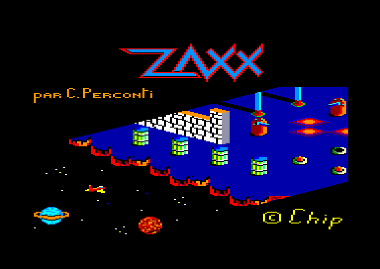 screenshot du jeu Amstrad CPC Zaxx