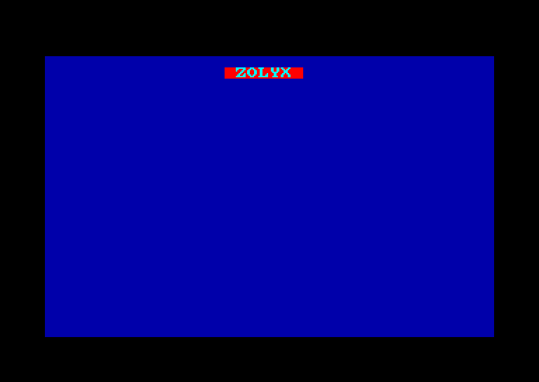 screenshot of the Amstrad CPC game Zolyx