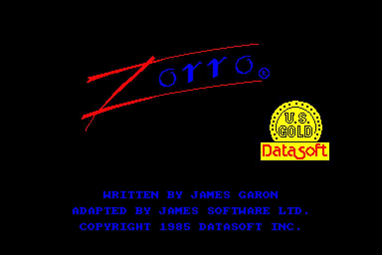 screenshot du jeu Amstrad CPC Zorro