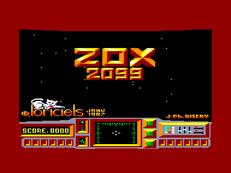 screenshot du jeu Amstrad CPC Zox 2099