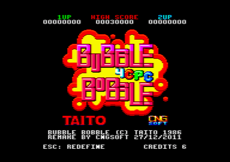 image de chargement du jeu Amstrad CPC Bubble bobble 4 CPC