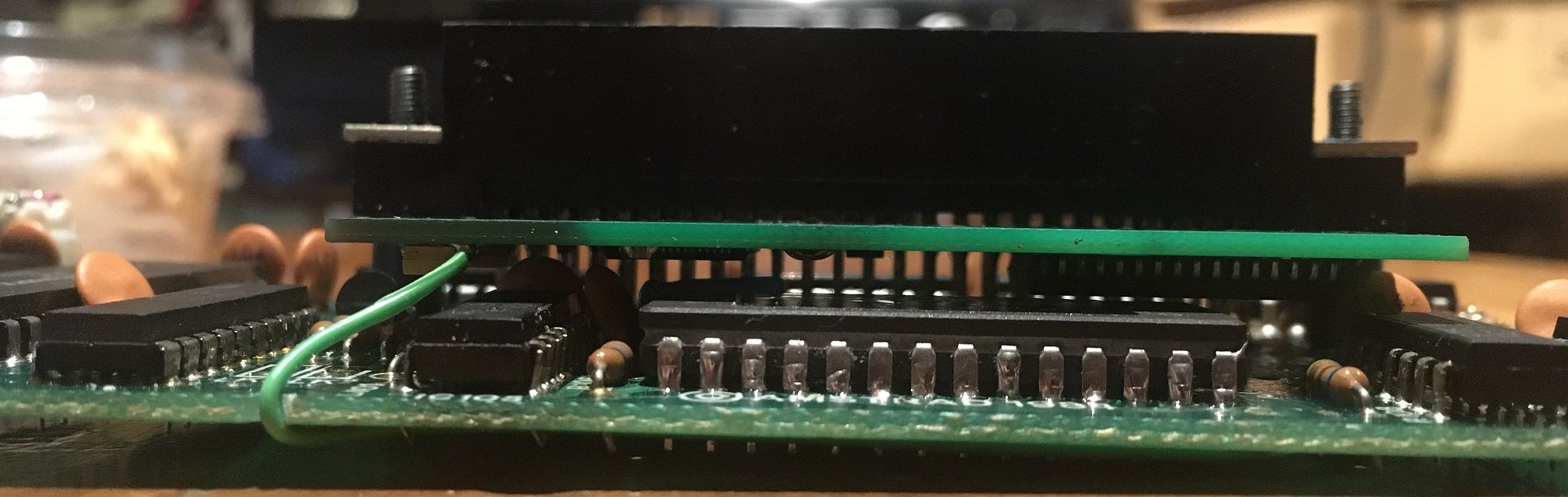 side of the modded Amstrad CPC DDI-1