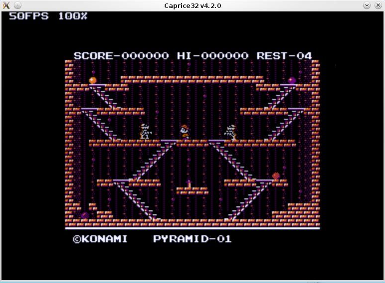 écran du jeu Kings's Valley pour Amstrad CPC