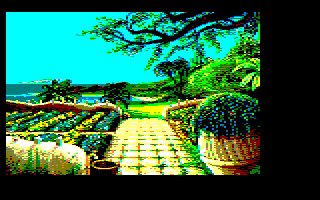 9ème écran d'un possible jeu Maupiti island sur Amstrad CPC